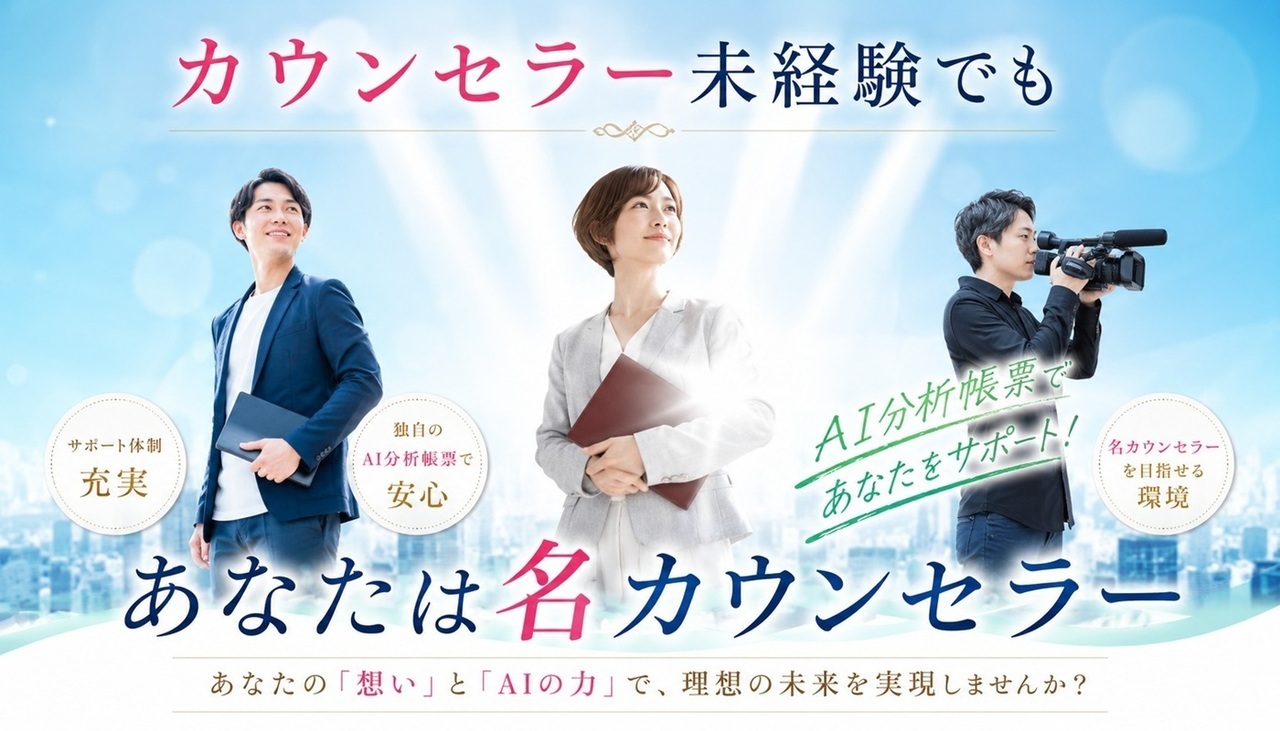 カウンセラー未経験でも大丈夫