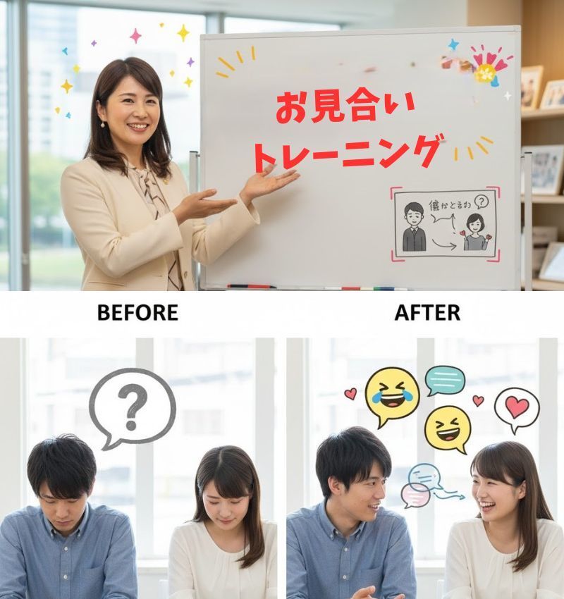 学びの場が、そのまま運命の出会いの場になる画期的なお見合いトレーニング