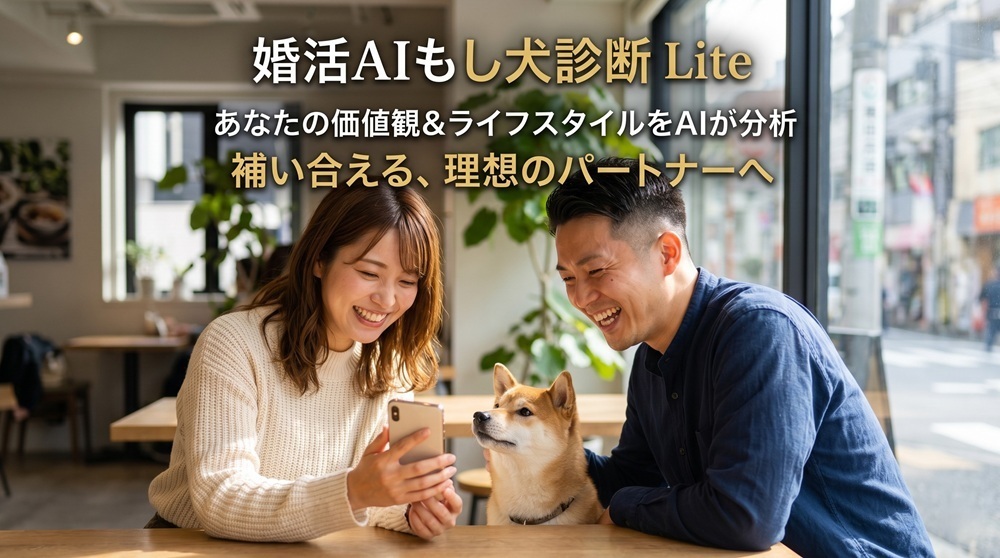 あなたに足りない点を補ってくれる異性が分かる！「もし犬診断Lite」登場！