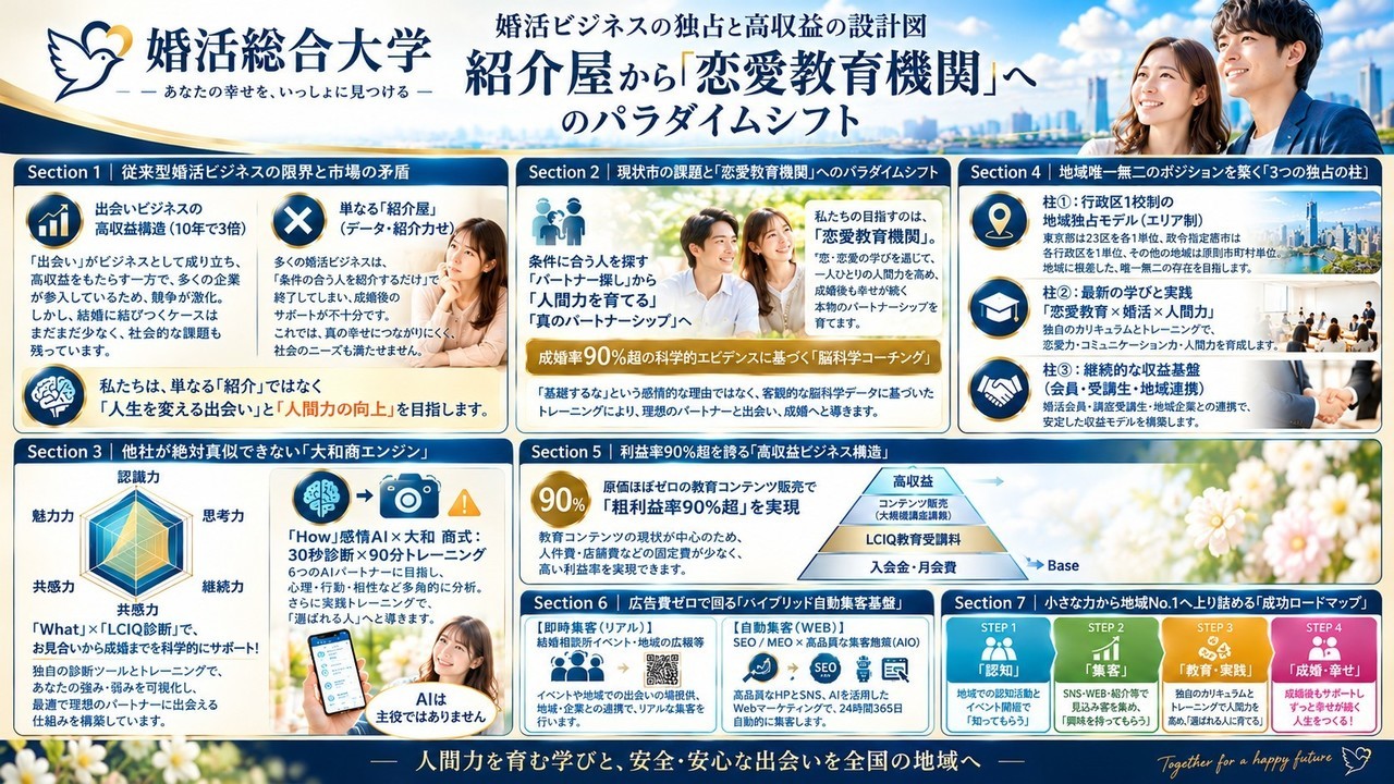 開業者を成功に導くための新たなプロジェクト