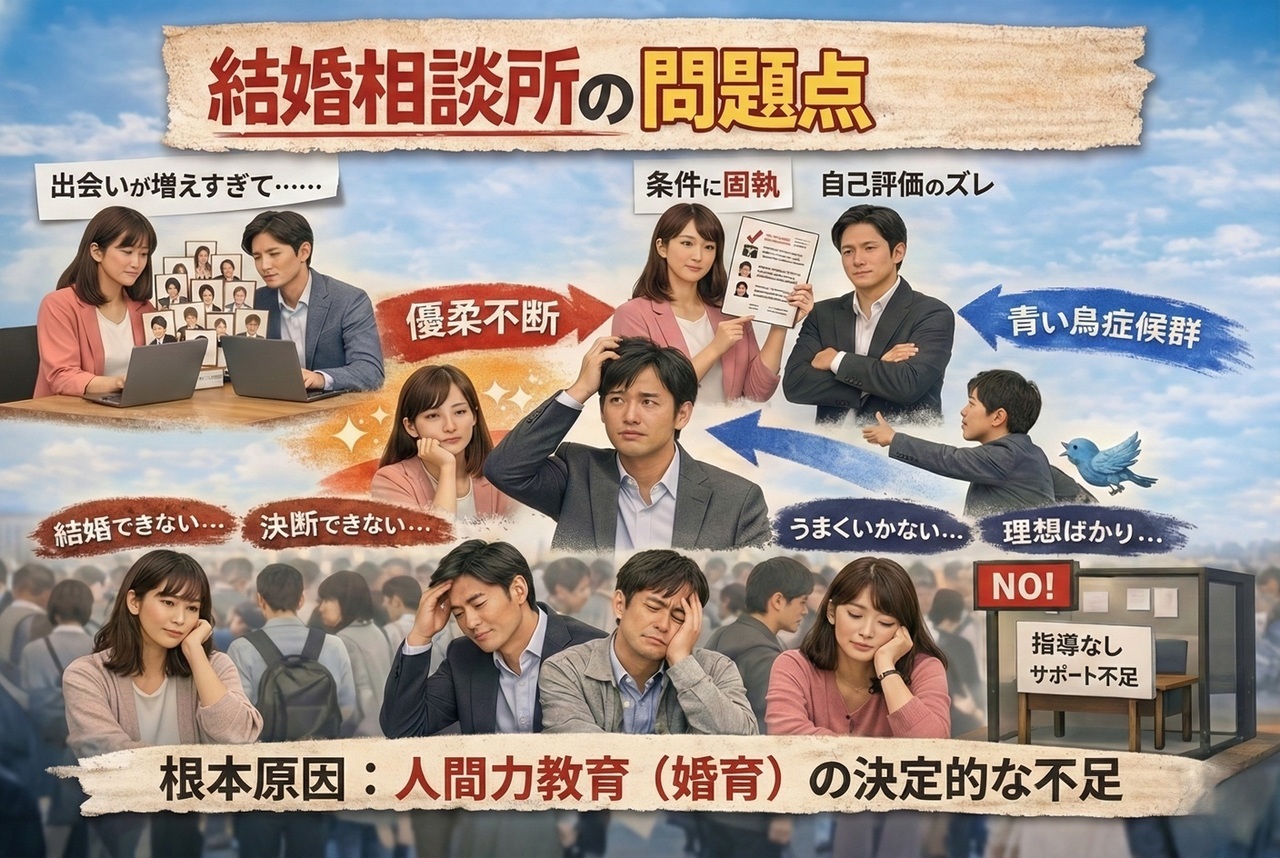 現在の結婚相談所の問題点を浮き彫りにしています