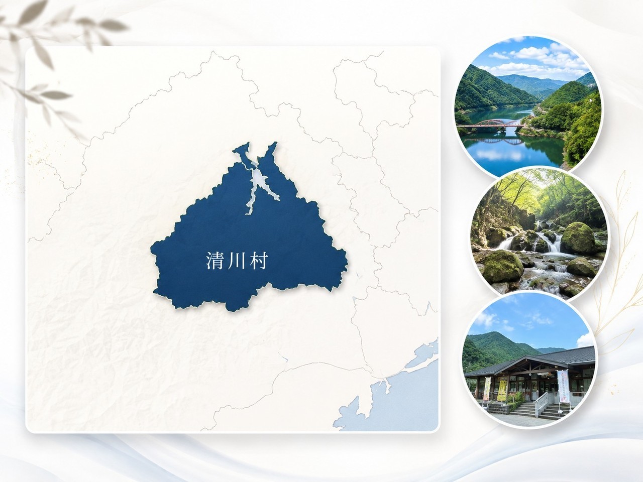清川村の地図とメインスポット