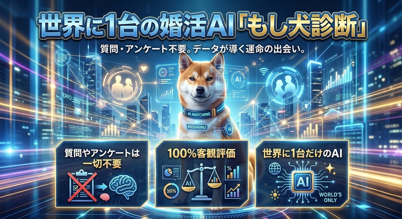 婚活AIもし犬診断は運命が導く運命の出会い