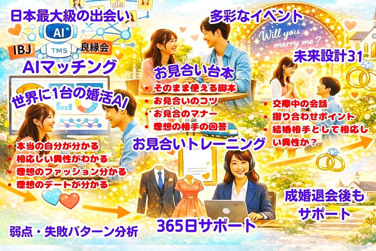 横浜婚活・結婚相談所センターの成婚への道筋とサービスの流れ