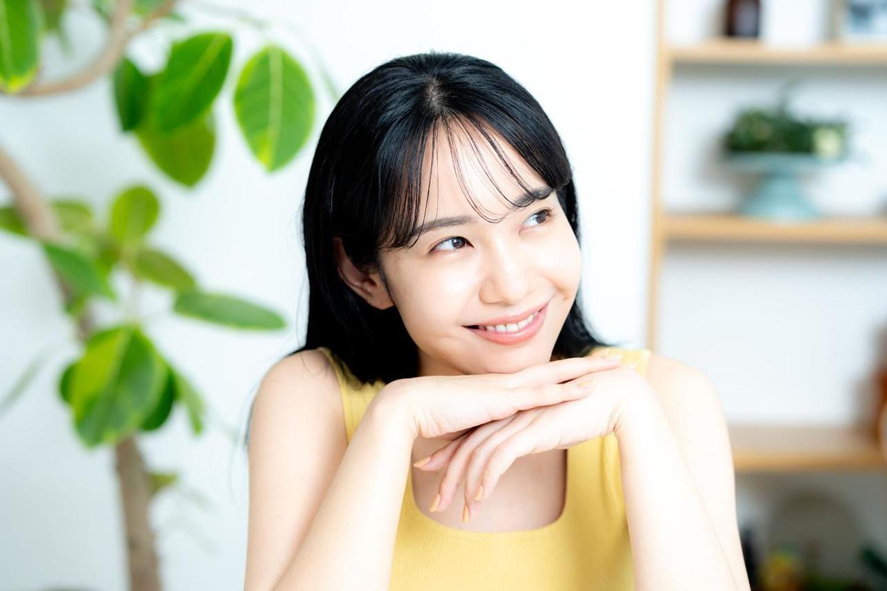 笑顔の女性