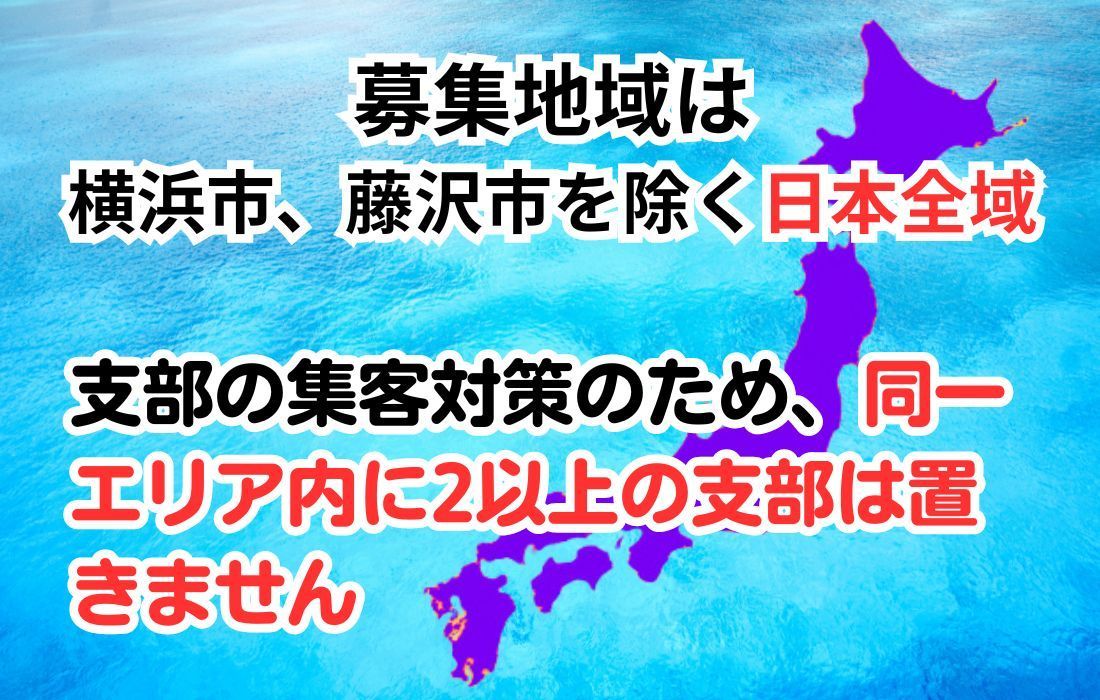 同一エリア内に競合は置きません