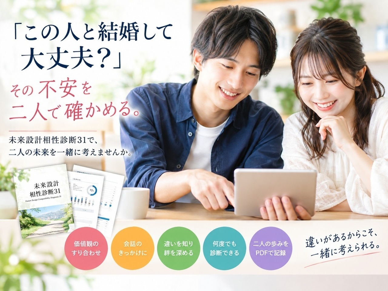 「この人と結婚して大丈夫？」その不安を二人で確かめる。未来設計相性診断31
