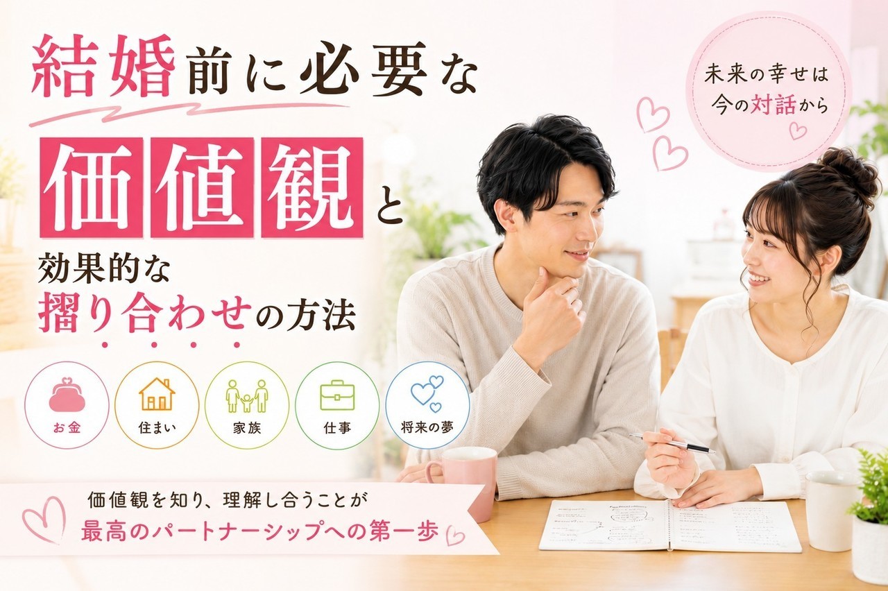 結婚前に摺り合わせが必要な価値観
