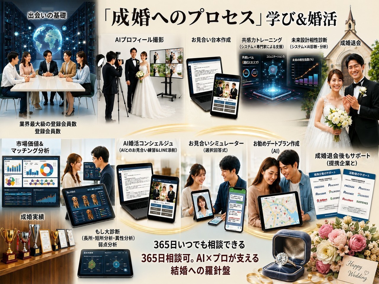 横浜婚活・結婚相談所センターの成婚への道筋とサービスの流れ