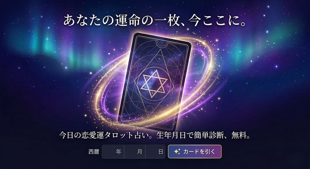 今日の恋愛運/タロットカードで占います