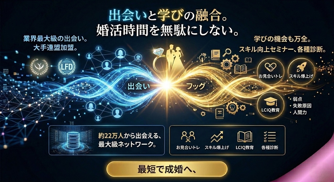 出会いと学びの融合で婚活の時間を無駄にしません