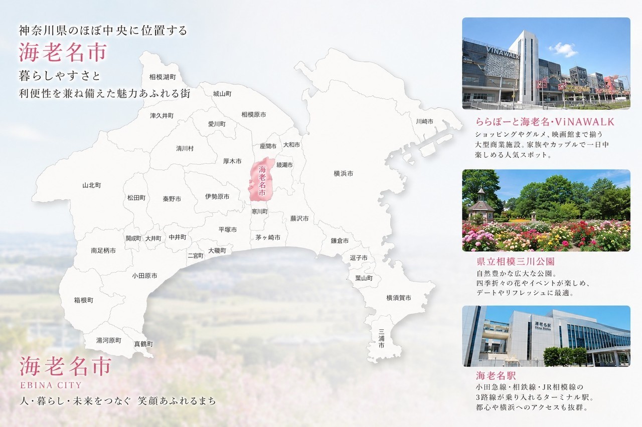 海老名市概要図