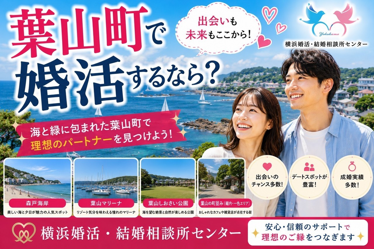 葉山町で婚活するなら？