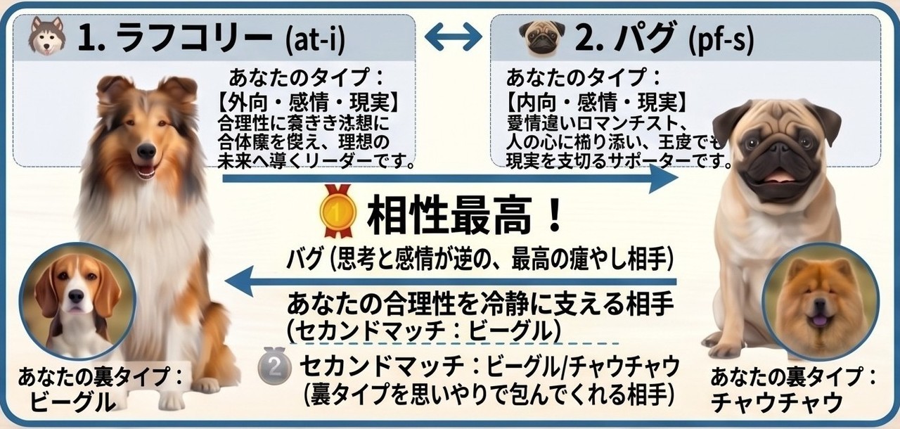 もし犬診断Liteラフコリー＆セントバーナード
