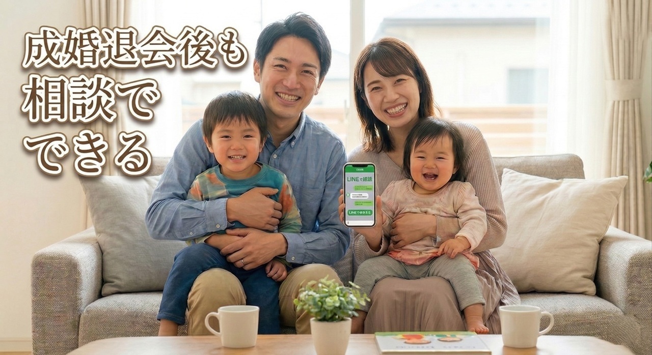 成婚退会後も相談できます。頼れます。