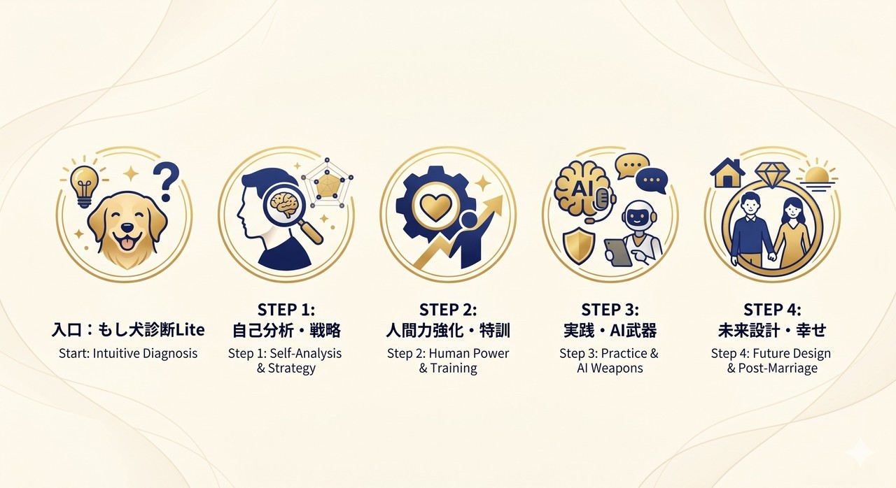 ここで培った経験は、あなた自身の幸せを叶えるだけでなく、誰かの人生を導く「マリッジカウンセラー」という新たなステージを拓く力になります。 培われた「人間力」は、一生モノのキャリアとして輝き続けます。